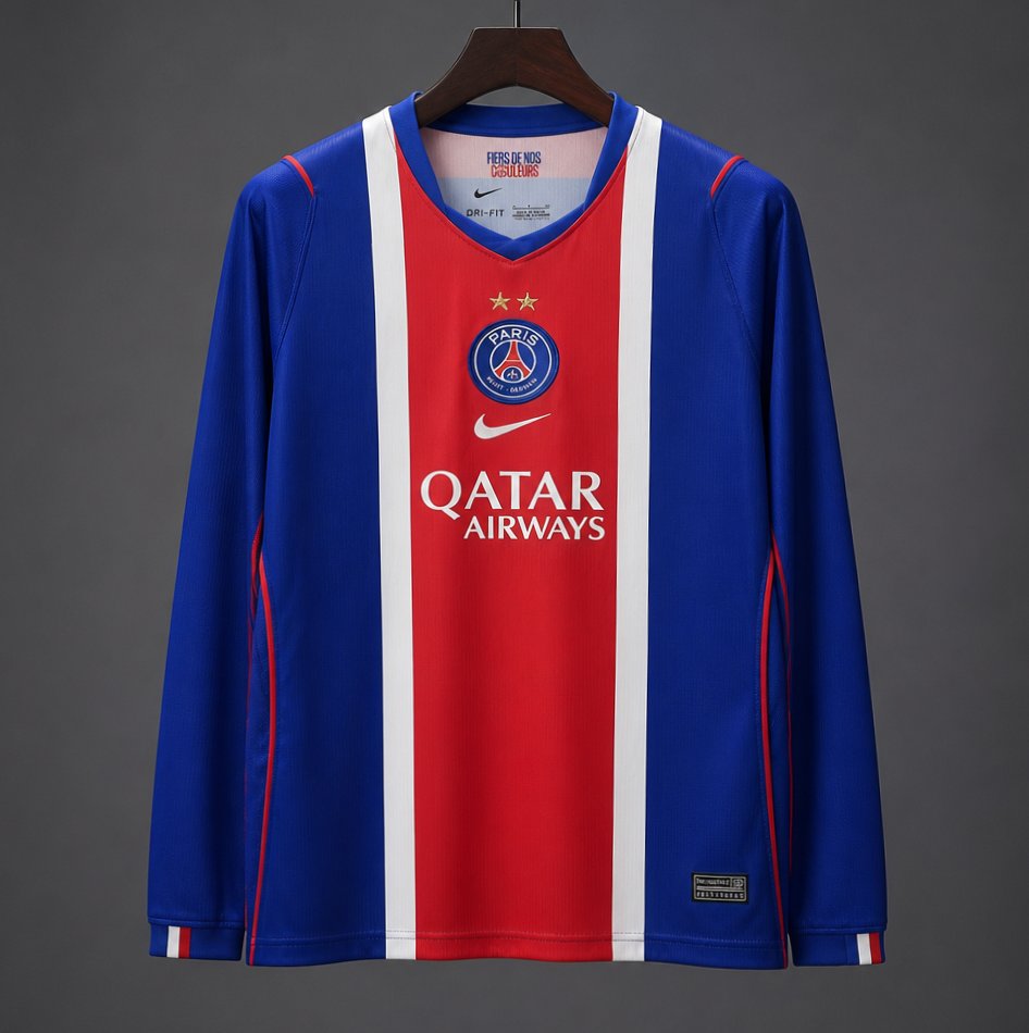 Paris SG Home Long Sleeve Jersey 26/27