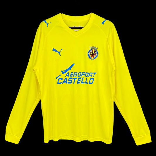 Villarreal Maillot Domicile Manches Longues Rétro 08/09