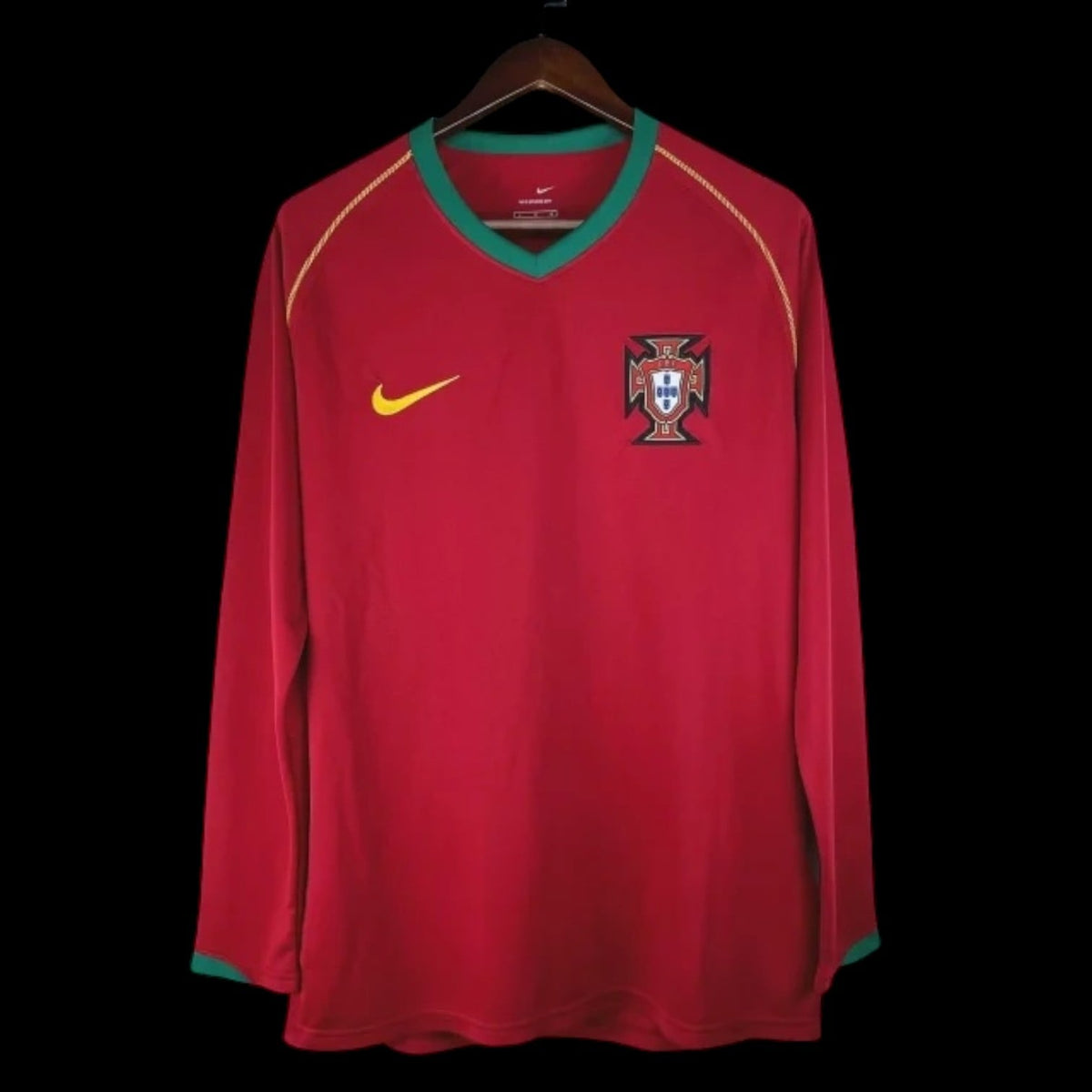 Portugal Maillot Domicile Manches Longues Rétro 2006