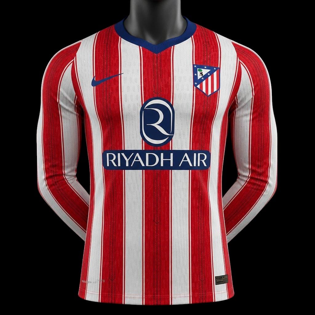 Atlético Madrid Maillot Domicile Manches Longues 26/27 Version Player