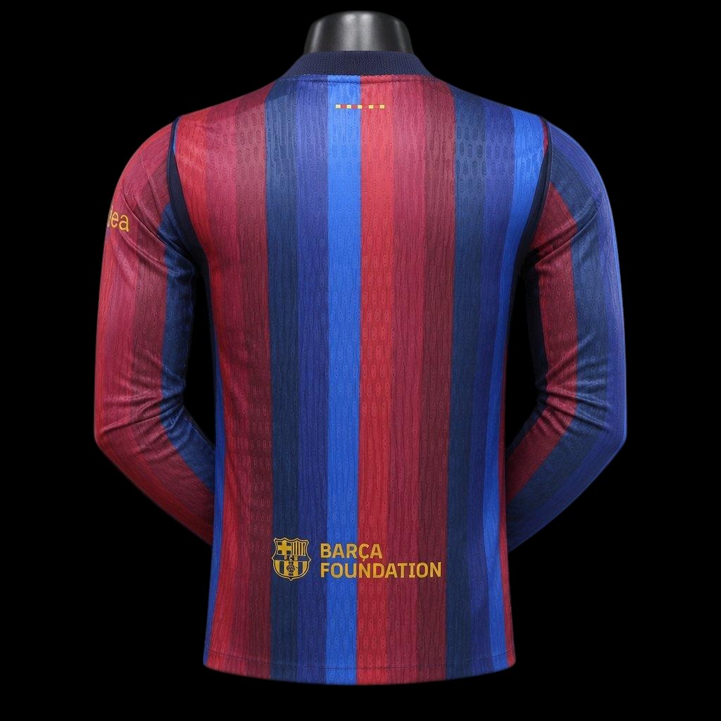 Barcelone Maillot Domicile Manches Longues Version Player 26/27