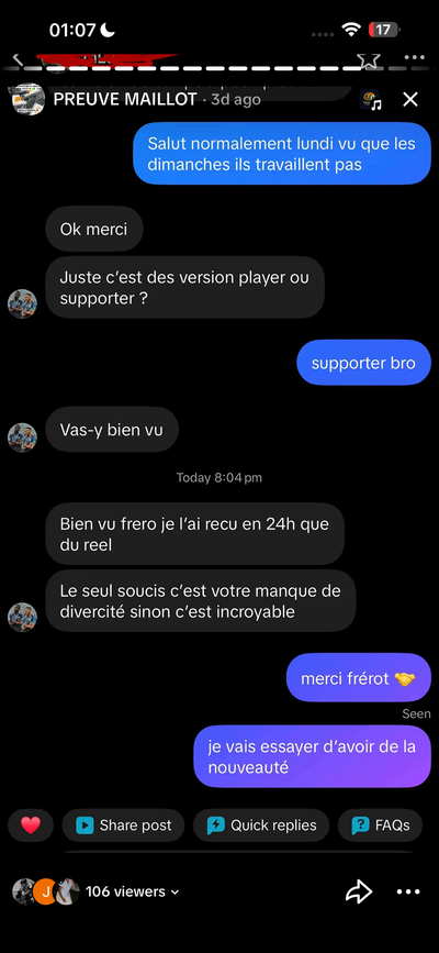 Avis client 20