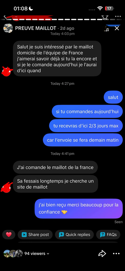 Avis client 18