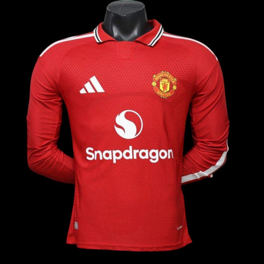 Manchester United Maillot Domicile Manches Longues Version Player 26/27