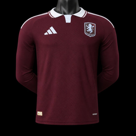 Aston Villa Maillot Domicile Manches Longues 26/27 Version Player