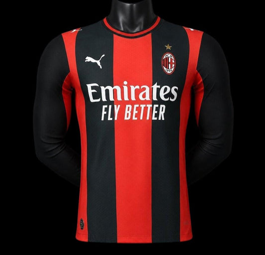Milan AC Maillot Manches Longues Domicile 26/27 Version Player