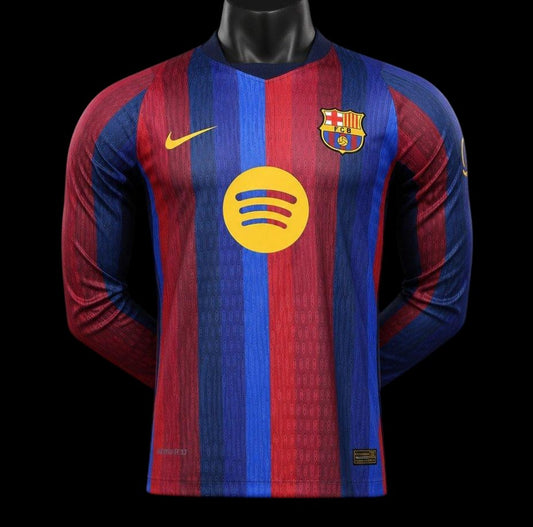 Barcelone Maillot Domicile Manches Longues Version Player 26/27