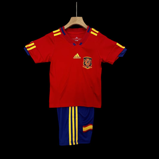 Espagne Maillot Rétro Domicile Enfant 2010
