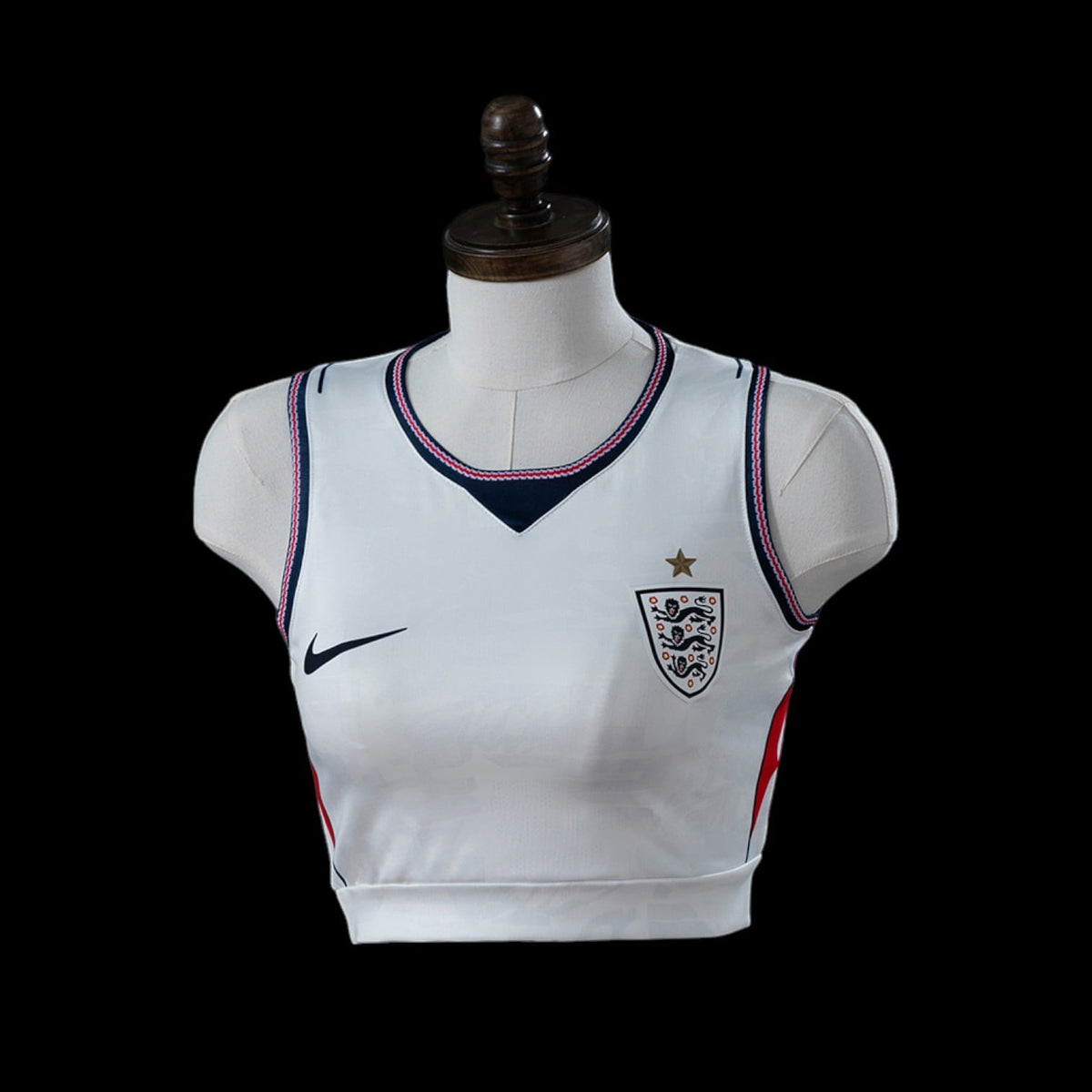 Angleterre Crop Top Débardeur Domicile 26/27